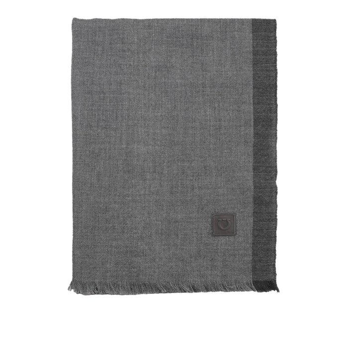 【送料無料・関税込】 フェラガモ FERRAGAMO Scarf in silk and cashmere メンズ アクセサリー スカーフ・マフラー Grey ONESIZE 男性 520082759149002