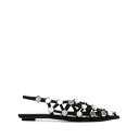 ジ・アティコ THE ATTICO The Attico Flat shoes Black 246WS801L007SR100 Women フラットシューズ Blacks and greys 371/2 381/2 36 37 38 39 40 41 【送料無料・関税込】