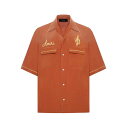 アミリ AMIRI Saturday Night Camp Shirt AMSTCA1118809 Men シャツ・ブラウス Orange M 【送料無料・関税込】