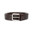 チャーチ Church's POLISHED BINDER WEAVE BELT ECM1249FAF0AAD Men ベルト・サスペンダー F0AAD BRO...