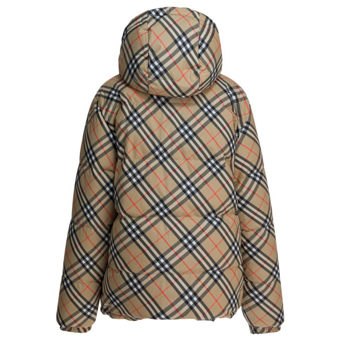 【楽天ブラックフライデー最大80%OFF+P2倍~】Burberry バーバリー メンズ ダウンジャケット・コート 8110215 "Check" Reversible down jacket Beige L M S XL 【送料無料・関税込】