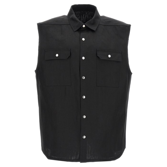リック オウエンス Rick Owens 'JUMBO SL OUTERSHIRT' SHIRT その他 Black IT48 IT50 IT52 男性 RR01E5708TWL09 【送料無料・関税込】
