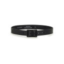 スタジオニコルソン Studio Nicholson LEATHER BELT BELTSNW971DARKESTNAVY Women ベルト・サスペンダー B...