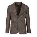 ゼニア ZEGNA Prince of Wales wool jacket 254706A21DNMG0254706A2 Men スーツ・ジャケット Brown 40 42 44 46 48 50 52 54 56 58 60 62 64 【送料無料・関税込】(4)