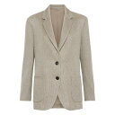 ブルネロ・クチネリ Brunello Cucinelli Brunello Cucinelli Jackets Beige M0AZT7511PCXB87 Women スーツ・ジャケット Light and natural 40 42 【送料無料・関税込】