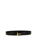 トムフォード TOM FORD LOGO REVERSIBLE BELT メンズ アクセサリー ベルト・サスペンダー Multicolor Black 100c...