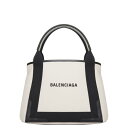 バレンシアガ Balenciaga 'Navy cabas' small shopping bag 3399332HH3N9260 Women ハンドバッグ・ショルダーバッグ White/Black onesize 【送料無料・関税込】