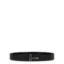 トムフォード TOM FORD LOGO REVERSIBLE BELT メンズ アクセサリー ベルト・サスペンダー Black 100cm 105cm 110...