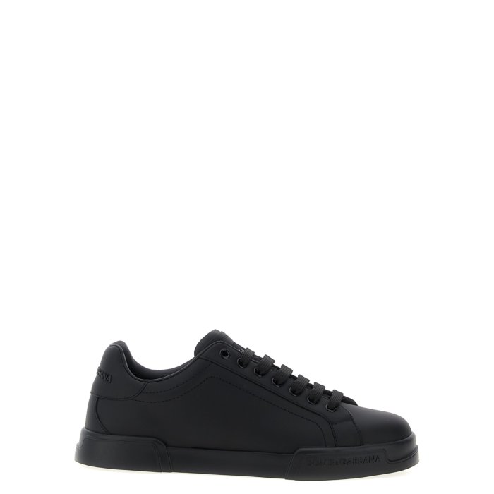 【楽天スーパーセール 最大80%OFF+P2倍~】Dolce & Gabbana ドルチェガッバーナ メンズ スニーカー CS2332A106580999 'Portofino' sneakers Black IT40 IT41 IT411/2 IT42 IT421/2 IT43 IT431/2 IT44 IT45 IT46 IT47 401/2 411/2 421/2 431/2 IT401... 【送料無料・関税込】