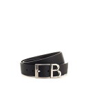 バレンシアガ Balenciaga B classic leather belt 8065592ABC01000 Men ベルト・サスペンダー Black 10...
