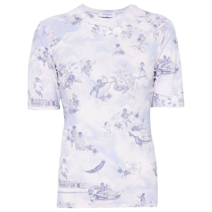 オフホワイト Off-White Off White Top Light Blue ウィメンズ ウェア トップス Tシャツ・カットソー Light Blue 42 44 46 女性 OWAD26IS25JER0014201 【送料無料・関税込】