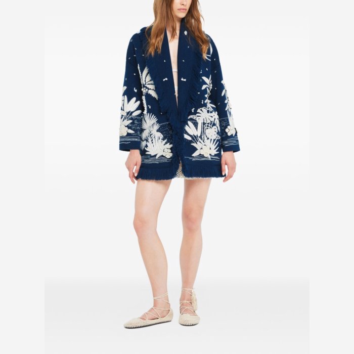 ALANUI ����̥� ��ǥ����� �˥åȡ����������������ǥ����� LWHB064R26KNI0064696 Alanui Sweaters Blue Blue...