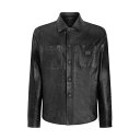 ドルチェガッバーナ Dolce & Gabbana Leather shirt G5LD2LGJ029N000 Men シャツ・ブラウス Black 50 52...