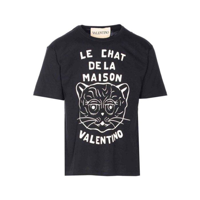 国内発 VALENTINO ブラックコットンラウンドネック半袖Tシャツ 楽天市場】ヴァレンティノ tシャツ ブラックの通販
