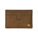 トムフォード TOM FORD T LINE CARD HOLDER YM232LCL471G1E053 Men 財布・カードケース BROWN onesize...