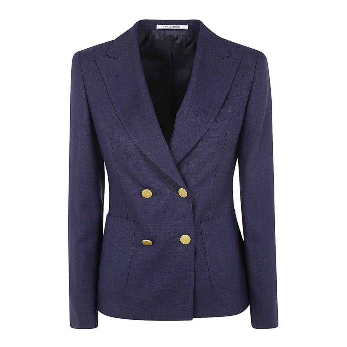 【送料無料・関税込】 タリアトーレ TAGLIATORE Jcoral Double Breasted Jacket ウィメンズ ウェア ジャケット & コート スーツ・ジャケット Blue 44 女性 JCORAL1EK340159EB811