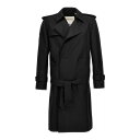 バーバリー Burberry Double-Breasted Maxi Trench Coat 8087101 Men コート・ダウン Black 50 【送料...