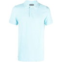トムフォード TOM FORD T-shirts and Polos Clear Blue メンズ ウェア トップス ポロシャツ CLEAR BLUE 46 4...