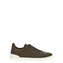 ゼニア ZEGNA 'Triple Stitch' sneakers LHCVOS4667ZTAU Men スニーカー Brown 10 7 11 8 8.5 9 9.5 6 【送料無料・関税込】