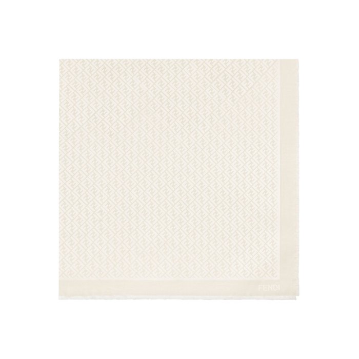 楽天Stok（ストック）【楽天ブラックフライデー最大80％OFF+P2倍~】FENDI フェンディ レディース スカーフ・マフラー FXT069AJW7F0QM0 FF ORGANIC SILK SHAWL White onesize 【送料無料・関税込】
