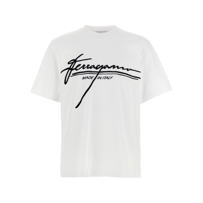 【関税込み】Ferragamo ホワイト プリント 長袖Tシャツ 楽天市場】フェラガモ(Tシャツ・カットソー|トップス