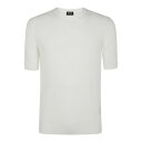 ゼニア ZEGNA Premium Cotton Stitch T-Shirt RUFC25A9C10 Men Tシャツ・カットソー White 48 【送料無...