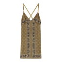 パームエンジェルス Palm Angels Paisley-print slip dress PWDJ007FAB0015656 Women ワンピース・ドレス・オールインワン Dark Green 42 40 【送料無料・関税込】