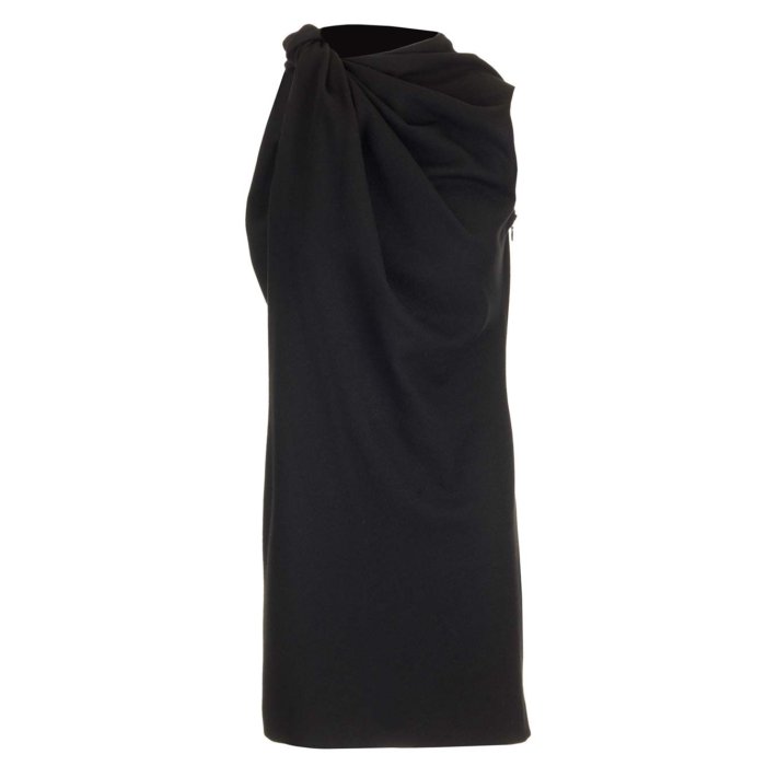 Alexander McQUEEN アレキサンダー・マックイーン レディース ワンピース・ドレス・オールインワン 814681QJAES1000 Black wool crepe mini dress Black IT38 IT42 IT34 IT36 IT40 IT44 IT46 IT48 IT50 IT52 IT54 40 42 38 44 【送料無料・関税込】