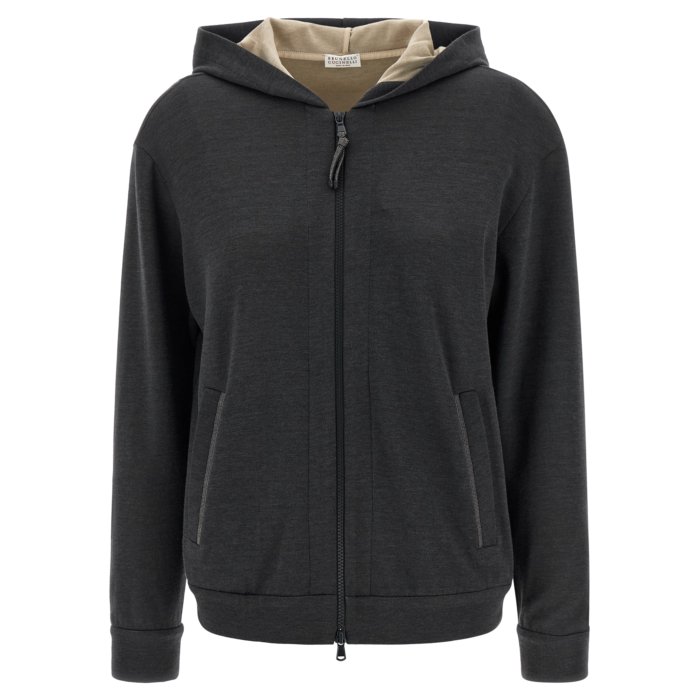 Brunello Cucinelli �֥�ͥ��������ͥ� ��ǥ����� �������åȡ��ա��ǥ��� MD828SB806C9142 Monile hoodie Gra...
