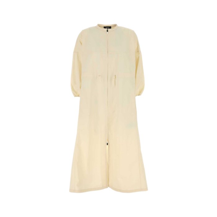 Herno ヘルノ レディース ワンピース・ドレス・オールインワン AB00005DL128331115 Cream nylon Laminar dress Yellow 38 40 42 【送料無料・関税込】