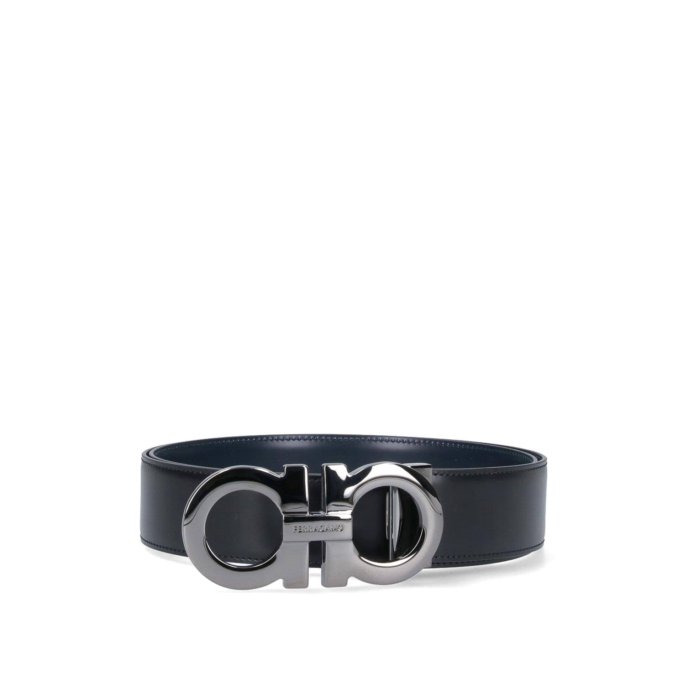【送料無料・関税込】 フェラガモ FERRAGAMO Gancini belt メンズ アクセサリー ベルト・サスペンダー Black 105 115 男性 770715005
