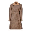 Max Mara マックスマーラ レディース コート・ダウン 1016113506001 Wool coat Dark Brown 40 42 【送料無料・関税...