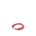 トッズ Tod's Leather double wrap bracelet XEMB1900200FLRR011 Men ブレスレット Red onesize...