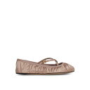 ドルチェガッバーナ Dolce & Gabbana Pink Satin Ballet Flats CB0258AD1608S904 Women フラットシューズ Nude & Neutrals 39.5 40 41 37.5 38 38.5 39 36 36.5 37 【送料無料・関税込】