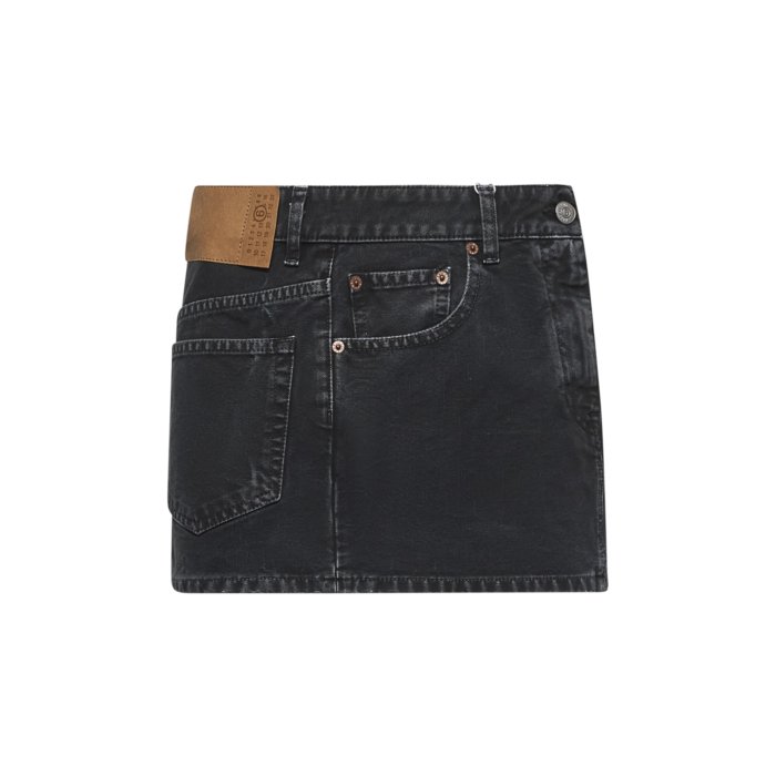 【楽天お買い物マラソン 最大75%OFF+P2倍】MM6 Maison Margiela エムエムシックス レディース スカート S52MC0010M35249900 MM6 Maison Margiela Skirts Black Blacks and greys 38 40 42 【送料無料・関税込】