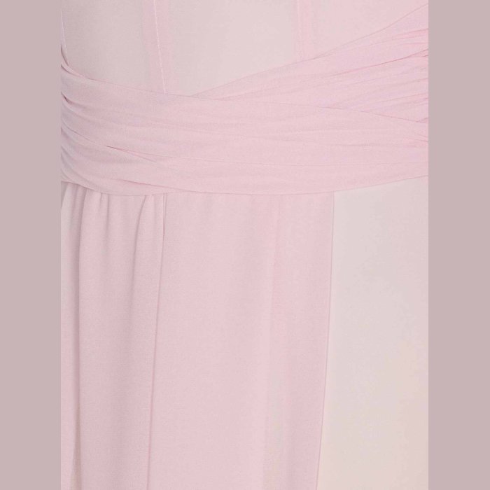 エリザベッタ フランキ Elisabetta Franchi Red Carpet Dress In Georgette With Ruches ABRT252E2544 Women ワンピース・ドレス・オールインワン Nude & Neutrals 38 【送料無料・関税込】