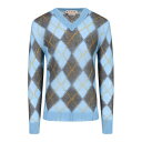 マルニ Marni Maglione Check メンズ ウェア トップス ニット・セーター・カーディガン Blue 52 50 男性 CVMG0128Q0UF...