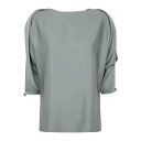 ランバン LANVIN Open-Sleeve Top ウィメンズ ウェア トップス シャツ・ブラウス Green 36 40 38 女性 RWTO001234...