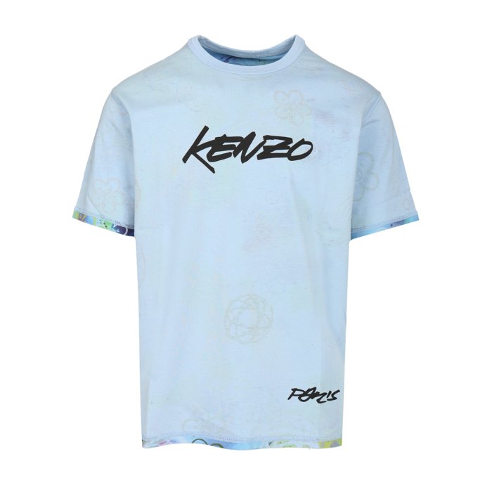 【楽天ブラックフライデー最大80%OFF+P2倍~】KENZO ケンゾー メンズ Tシャツ・カットソー FF65TS2584SG63 Reversible cotton T-shirt Light blue 3XL 4XL 5XL L M S XL XS 2XL 2XS 【送料無料・関税込】