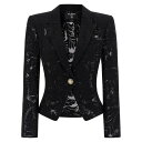 バルマン Balmain Lace blazer FF1SG230CG080PA Women スーツ・ジャケット Black FR34 FR36 FR38 【送...