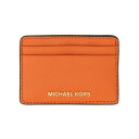 マイケル・マイケル・コース MICHAEL MICHAEL KORS CARD HOLDER WITH LOGO 32F7GF6D0L888ORANGEPUNCH Women 財布・カードケース ORANGE onesize 【送料無料・関税込】