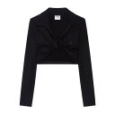 クレージュ Courr?ges Top with twisted detail 225JPO048JS01939999BLACK Women タンクトップ・キャ...