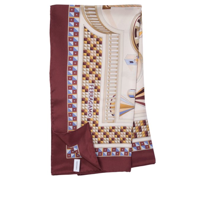 楽天Stok（ストック）フェラガモ FERRAGAMO Scarves 0779331 Women スカーフ・マフラー Bordeaux onesize 【送料無料・関税込】