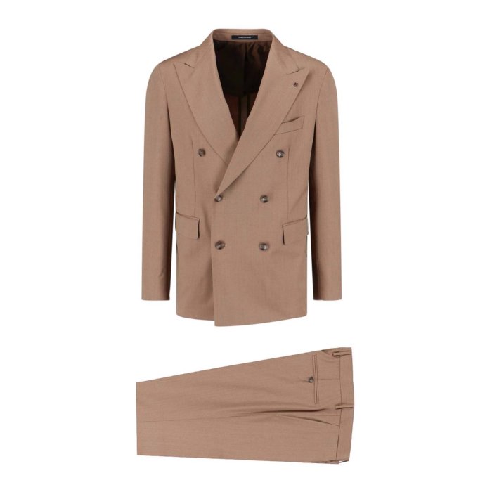 タリアトーレ TAGLIATORE Double-breasted suit in virgin wool メンズ ウェア ジャケット & コート スーツ・ジャケット Beige 54 男性 2SVS20B11060015F1090 【送料無料・関税込】