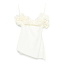 コペルニ COPERNI Top with Ruches COPT79F5001WHT Women タンクトップ・キャミソール White XS S 【送料無料...