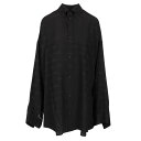 バレンシアガ Balenciaga Cocoon shirt 773300TRN071000 Women シャツ・ブラウス Black 3XL 4XL 5XL ...