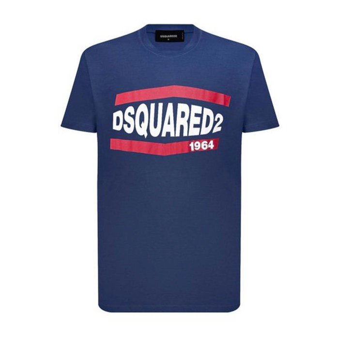 ディースクエアード Dsquared2 Cotton t-shirt S74GD0639S21600 Men Tシャツ・カットソー Blue S XL 2XL 【送料無料・関税込】