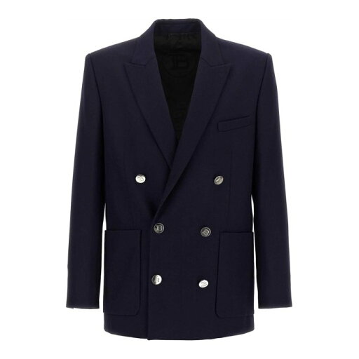 バルマン Balmain Double-Breasted Blazer AH1SG030WB026UB Men スーツ・ジャケット Blue 50 52 48 【送料無料・関税込】 バルマン Balmain Double-Breasted Blazer AH1SG030WB026UB Men スーツ・ジャケット Blue 50 52 48 【送料無料・関税込】