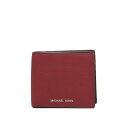 マイケル・マイケル・コース MICHAEL MICHAEL KORS Hudson Logo Bifold Wallet 39S4LHUF2L691 Men 財布・カードケース Red onesize 【送料無料・関税込】