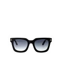 【楽天スーパーセール 最大75%OFF+P2倍】TOM FORD トムフォード レディース サングラス・アイウェア FT111501B Leigh-02 Sunglasses Black 52 【送料無料・関税込】